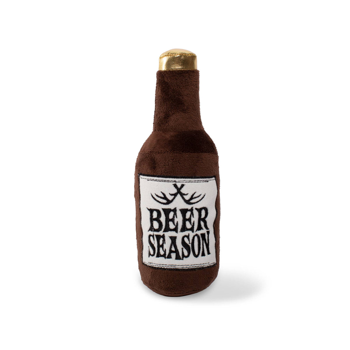 BEER SEASON ANTLERS PLUSH DOG TOY