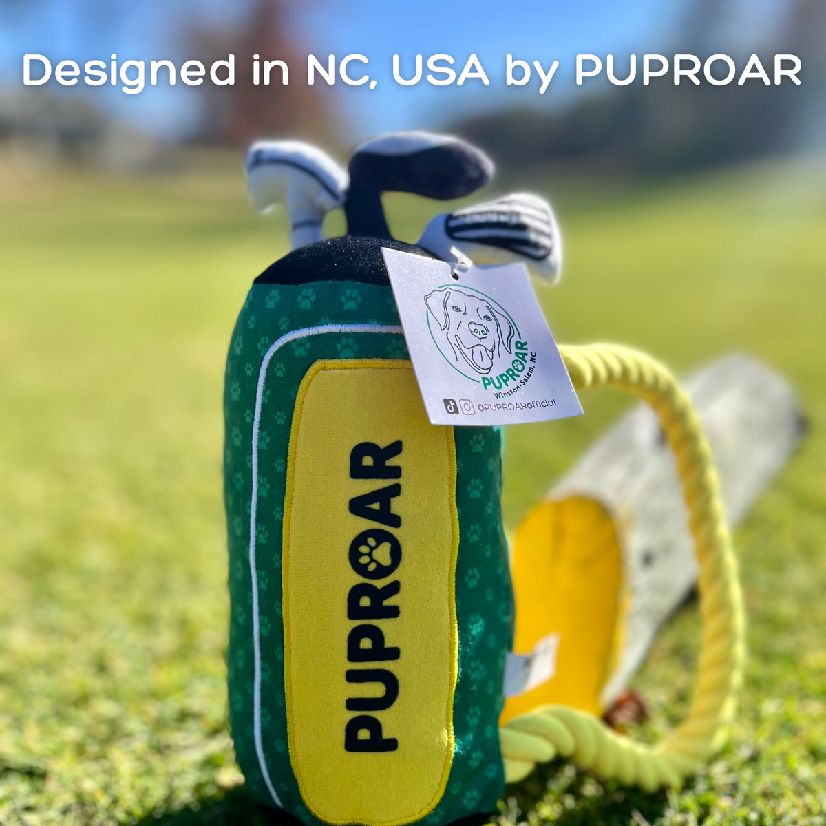 Golf Dog Toy- Squeaky and Crinkle Dog Toys- Pawfect Gift!