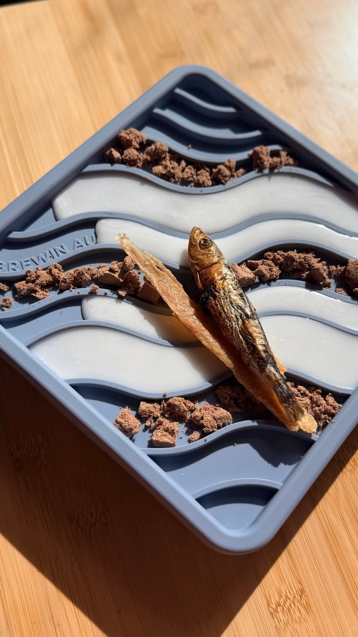 Dunes Lick Mat Lid - Blue Slate