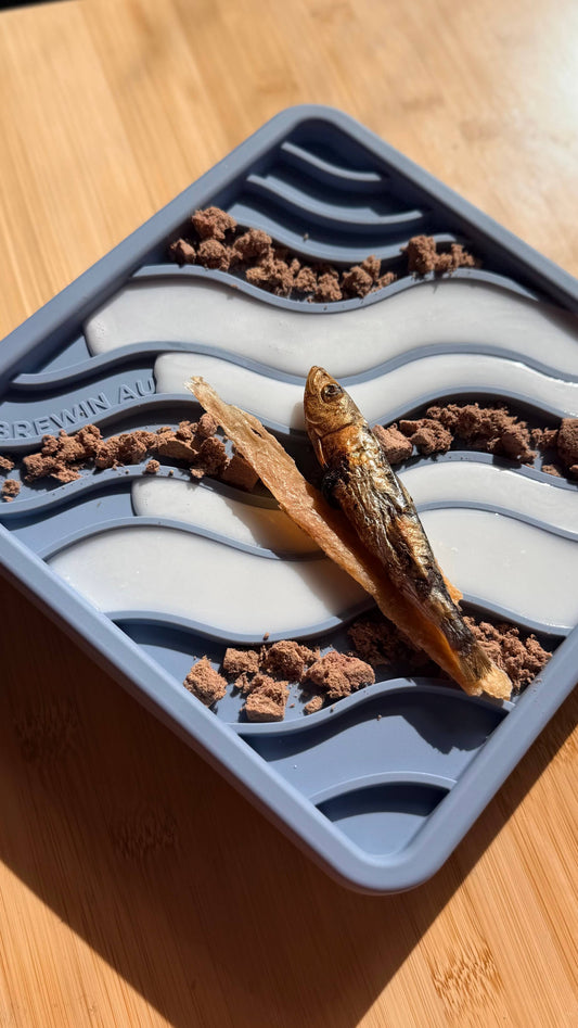 Dunes Lick Mat Lid - Blue Slate