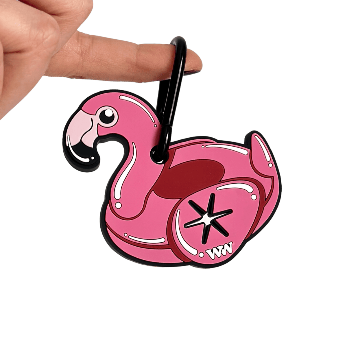 Flamingo Pool Floatie Poopy Loop® Dog Waste Bag Holder