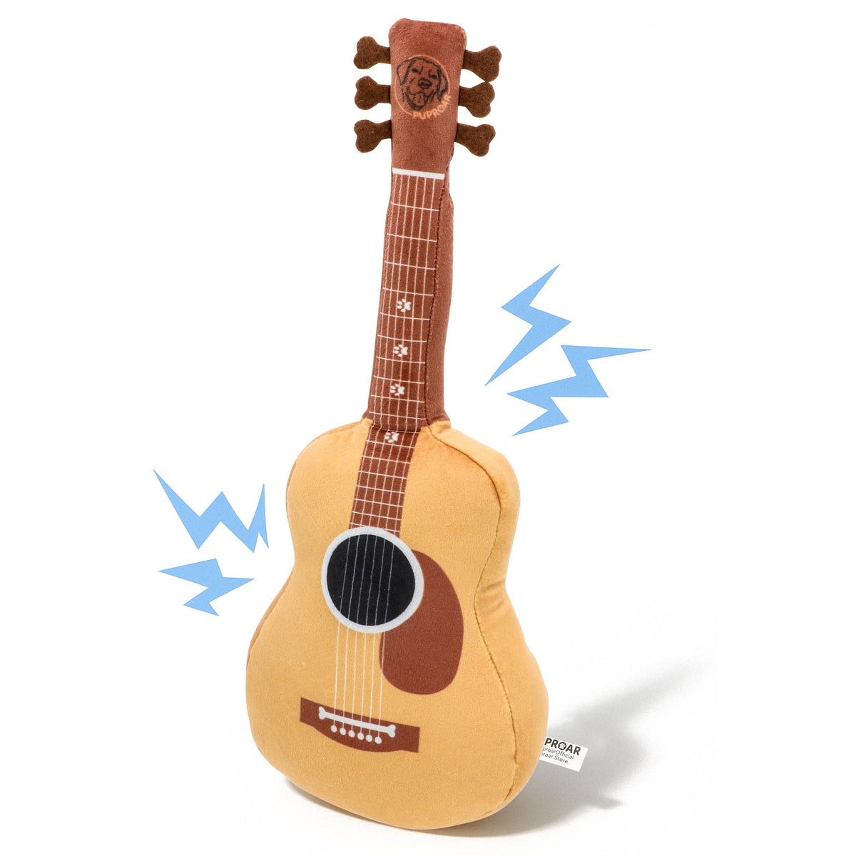 Guitar Dog Toy – Plush & Crinkle, Fun Dog Gift for Christmas