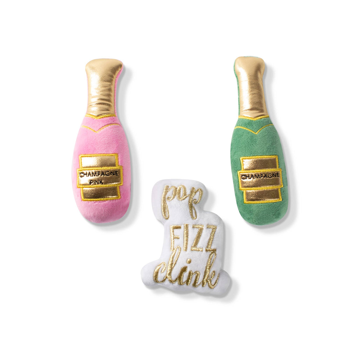 FEELIN' BUBBLY 3PC DOG TOY SET