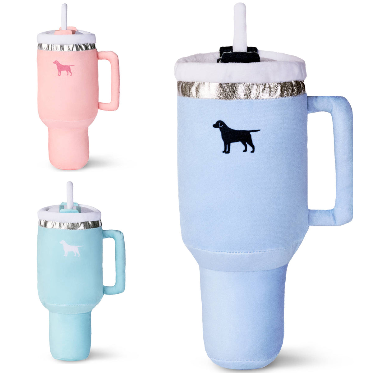 Pup Cup Tumbler Dog Toy- Plush & Squeaky Dog Toy Gifts